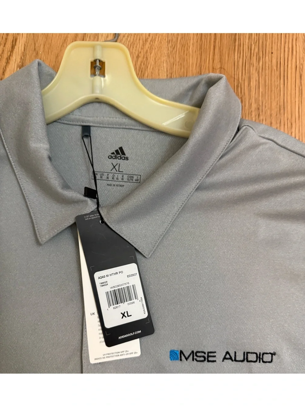 New Adidas Gray Performance Polo XL